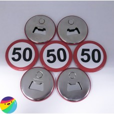 Magnet z odpiračem za steklenice za 50 let Magnet z odpiračem za steklenice za 50 let